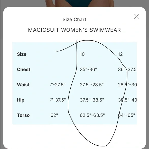 Magicsuit By Miraclesuit Size 10 Scuba Coco One Piece Swimsuit In Palm Teal - Picture 10 of 10